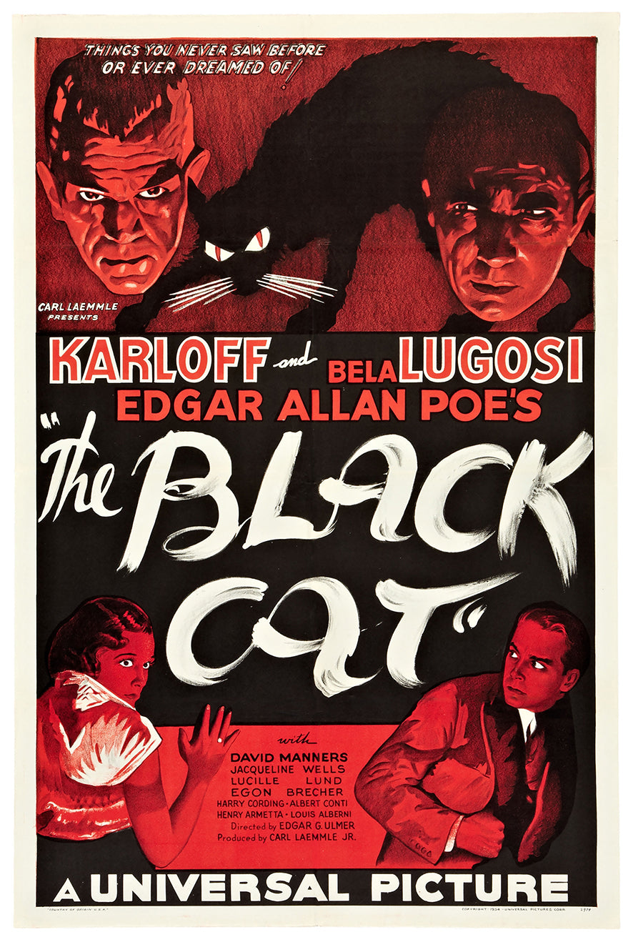 The Black Cat 1934 - US - v2 - Classic Movie Poster