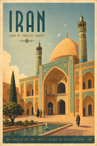 Iran - Tourism - v1 - Vintage Travel Poster