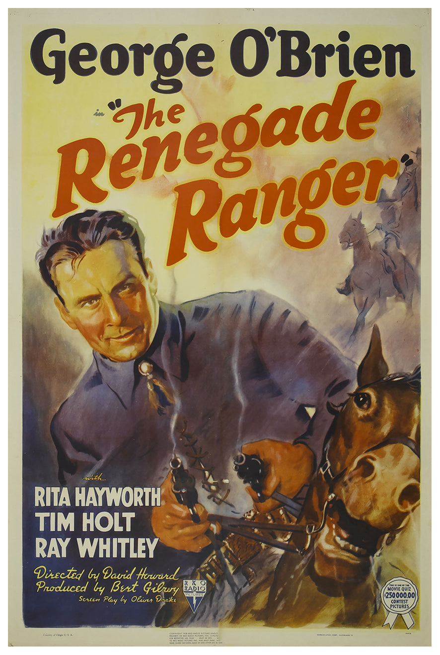 The Renegade Ranger 1938 - Rita Hayworth - US (2) - Classic Movie Poster