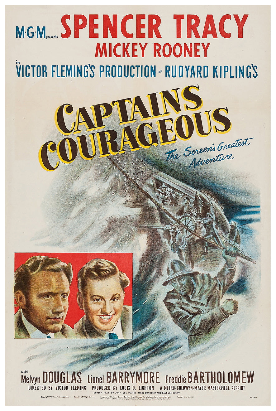 Captains Courageous 1937 - US - v5 - Classic Movie Poster