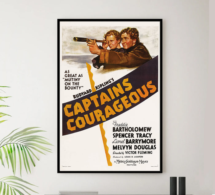 Captains Courageous 1937 - United Kingdom - v1 - Classic Movie Poster