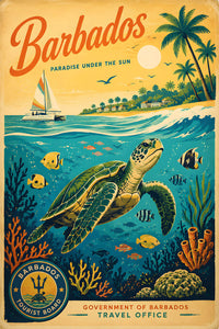 Barbados - Tourism - v1 - Vintage Travel Poster