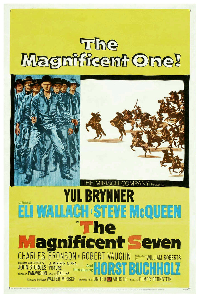The Magnificent Seven 1960 - US - v2 - Classsic Movie Poster