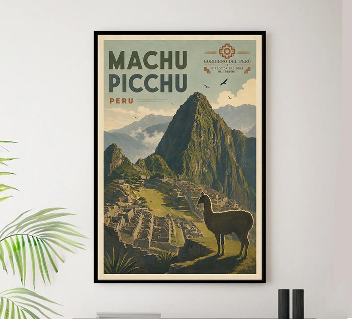 Peru - Machu Picchu - Vintage Tourism Travel Poster