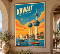 Kuwait - Tourism - v1 - Vintage Travel Poster