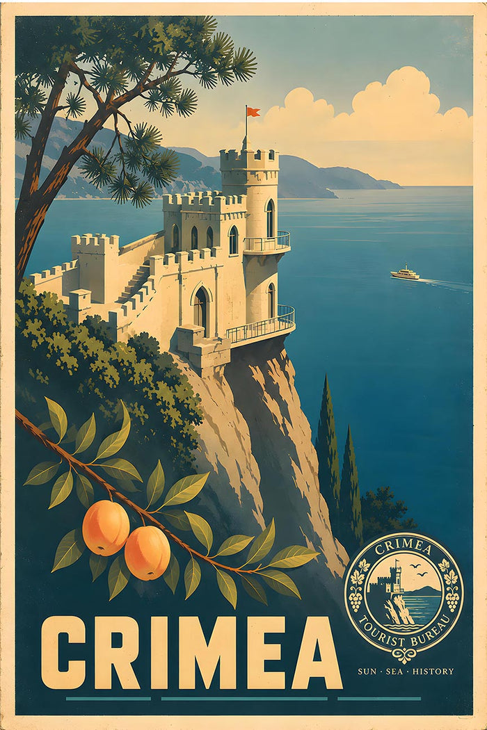 Ukraine - Crimea - Vintage Tourism Travel Poster