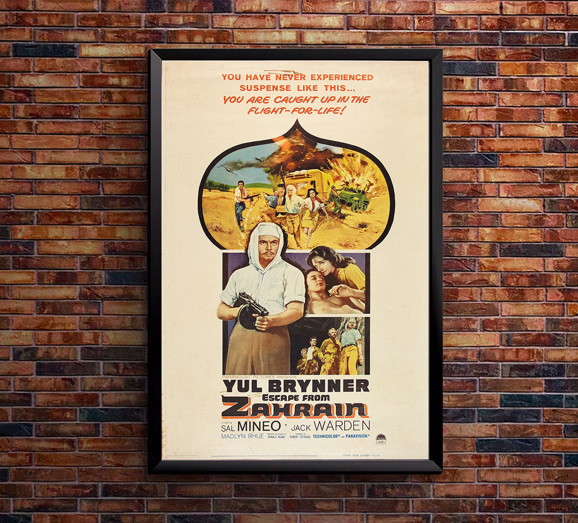 Escape from Zahrain 1962 - US - v1 - Classsic Movie Poster