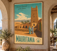 Africa - Mauritania - Vintage Tourism Travel Poster