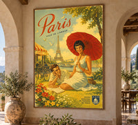 France - Paris 3 - Vintage Tourism Travel Poster