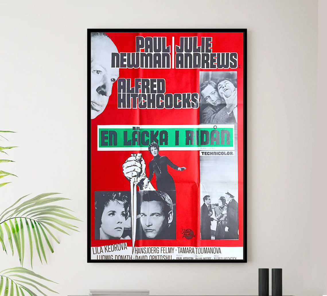 Torn Curtain 1966 - Paul Newman - Sweden - Classic Movie Poster