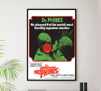 The Abominable Dr. Phibes 1971 - United Kingdom - v1 - Classic Movie Poster