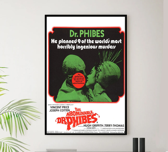 The Abominable Dr. Phibes 1971 - United Kingdom - v1 - Classic Movie Poster