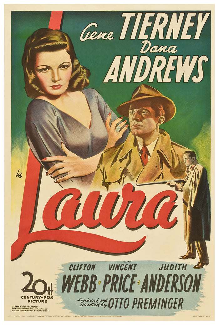 Laura 1944 - US - v1 - Classic Movie Poster