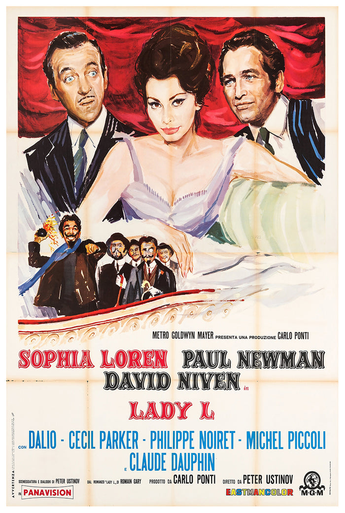 Lady L 1965 - Paul Newman - Italy - Classic Movie Poster