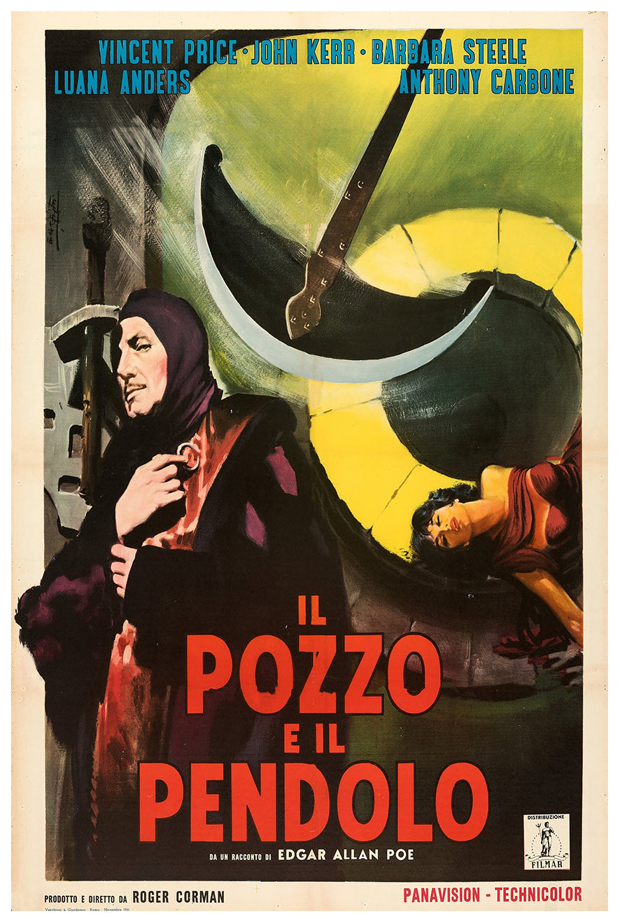 Pit and the Pendulum 1961 - Italy - v1 - Classic Movie Poster