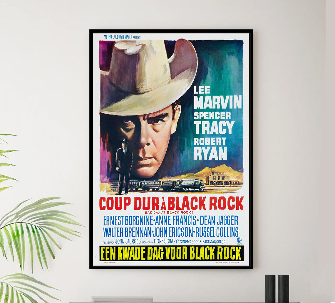 Bad Day at Black Rock 1955 - Belgium - v2 - Classic Movie Poster