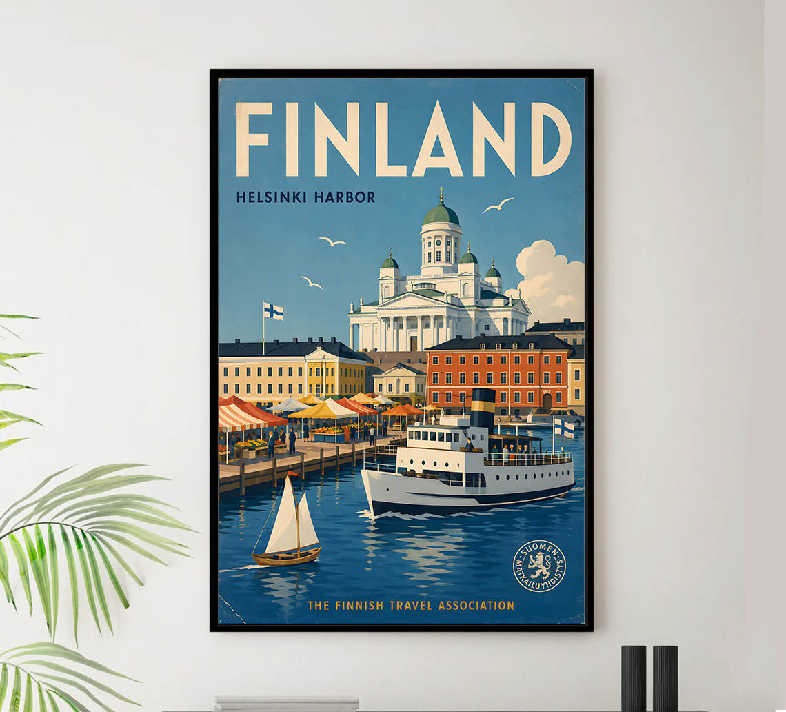Finland - Tourism - v1 - Vintage Travel Poster