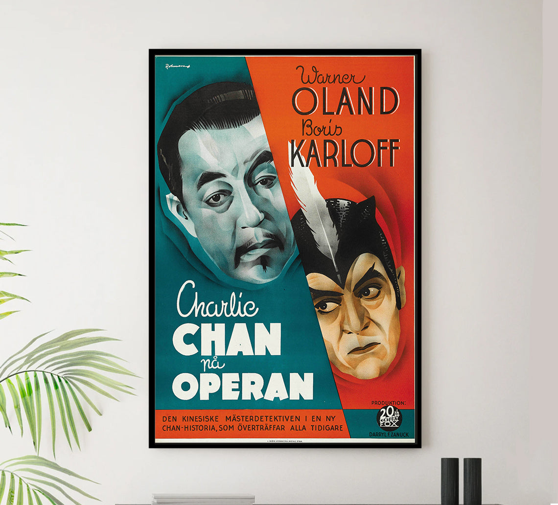 Charlie Chan at the Opera 1936 - Sweden - v1 - Classic Movie Poster