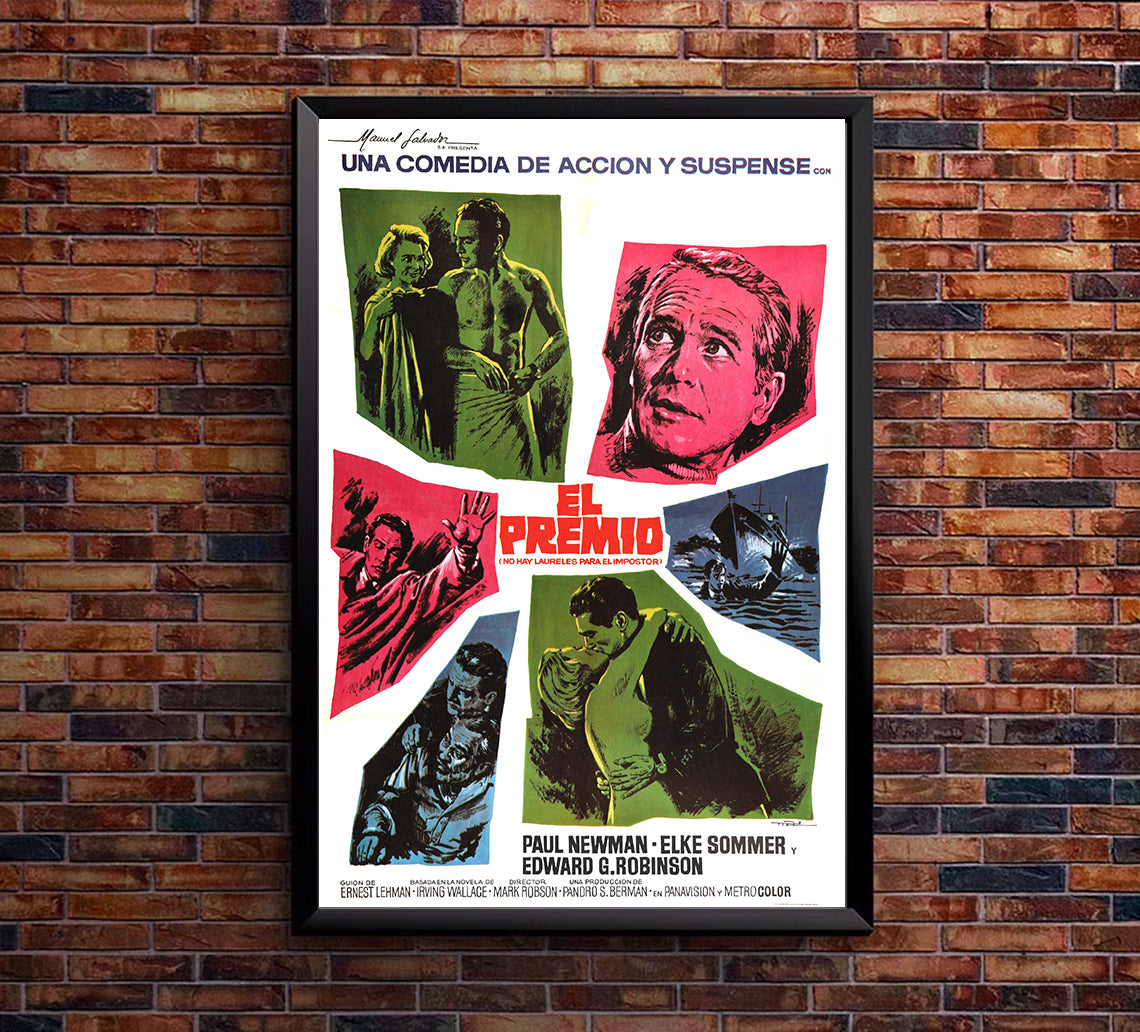 The Prize 1963 - Paul Newman - Spain - Classic Movie Poster
