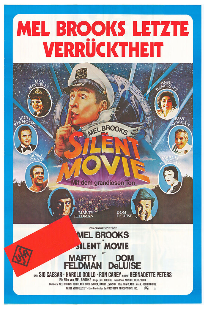 Silent Movie 1976 - Paul Newman - Germany - Classic Movie Poster