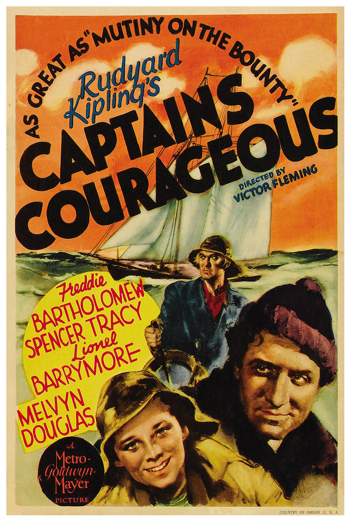 Captains Courageous 1937 - US - v2 - Classic Movie Poster