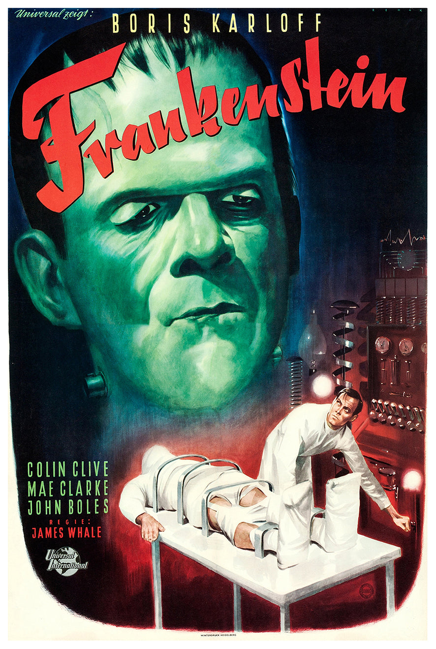 Frankenstein 1931 - Germany - v1 - Classic Movie Poster