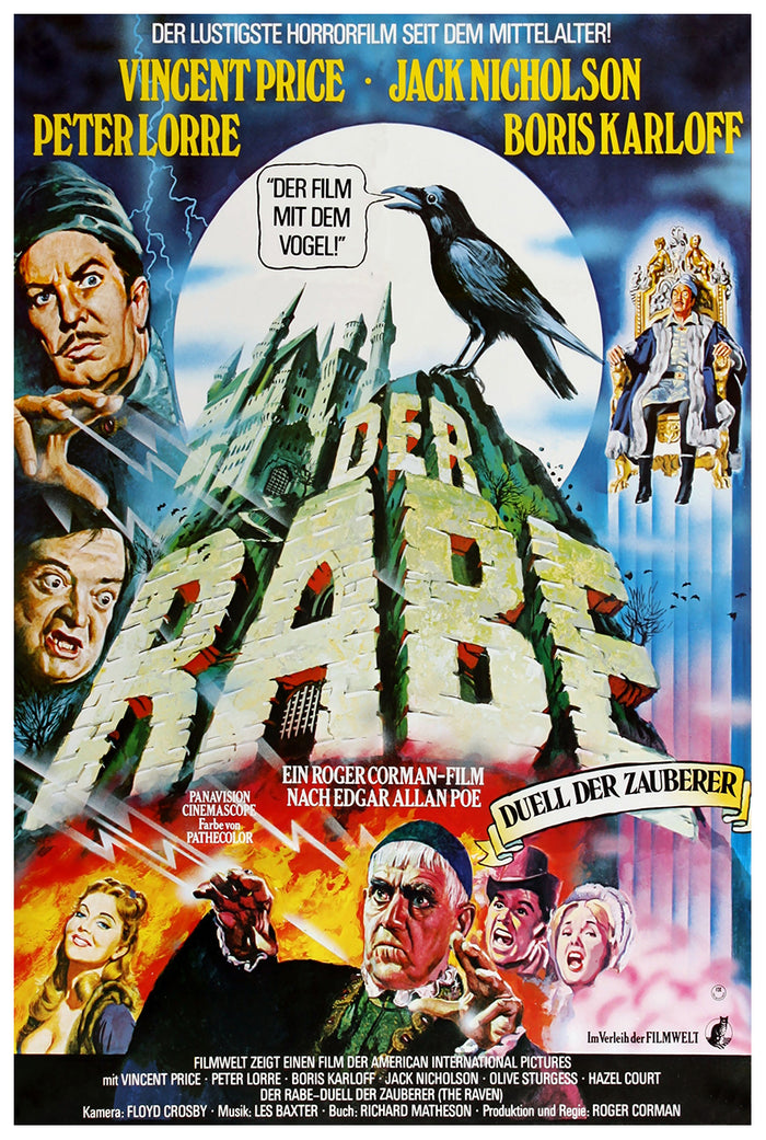 The Raven 1963 - Germany - v1 - Classic Movie Poster