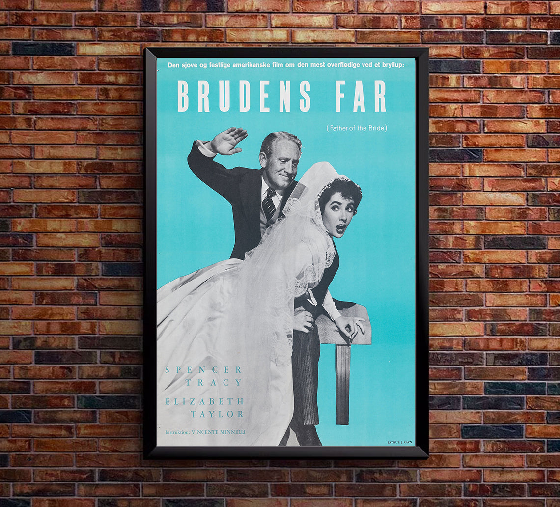 Father of the Bride 1950 - Denmark - v1 - Classic Movie Poster