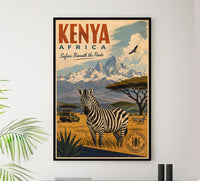 Africa - Kenya - Vintage Tourism Travel Poster