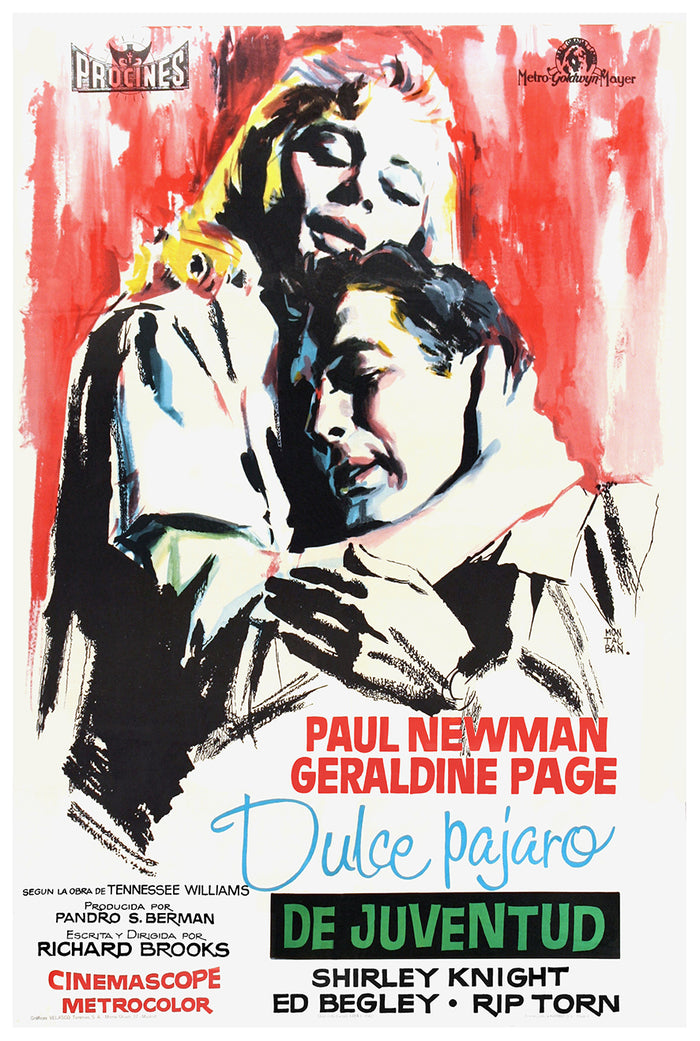 Sweet Bird of Youth 1962 - Paul Newman - Spain (2) - Classic Movie Poster