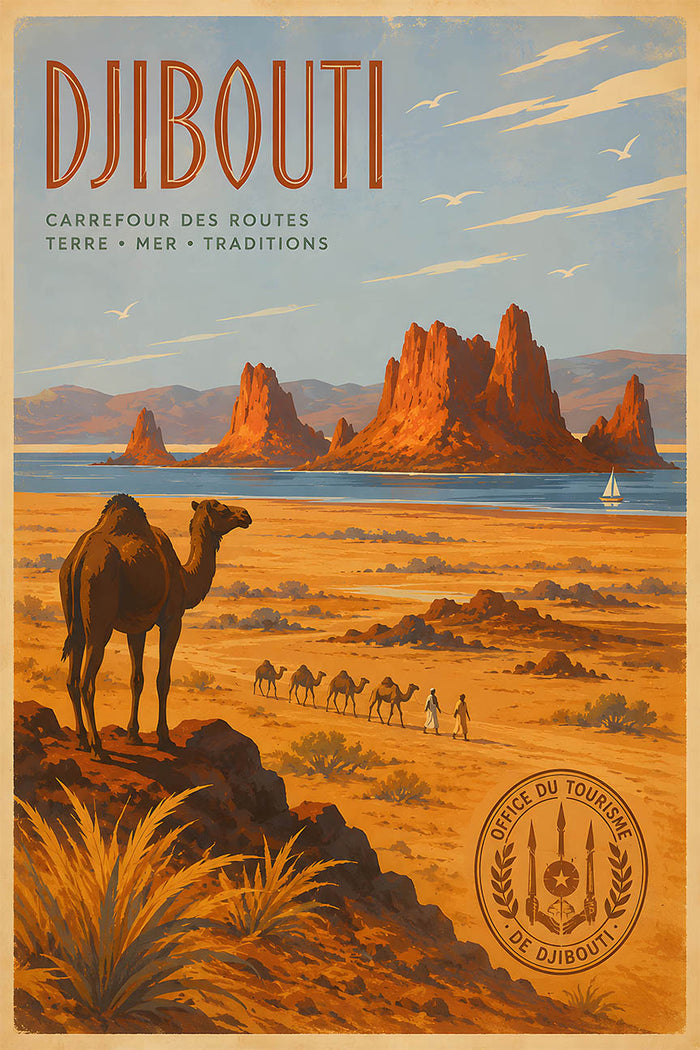 Djibouti - Tourism - v1 - Vintage Travel Poster