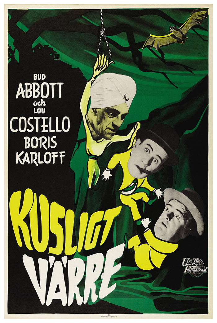 Abbott and Costello Meet the Killer 1949 - Sweden - v1 - Classic Movie Poster
