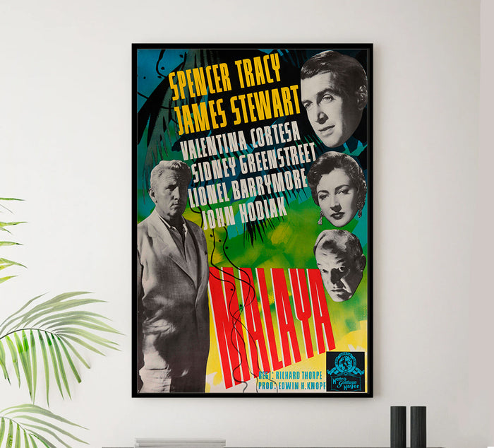 Malaya 1949 - Switzerland - v1 - Classic Movie Poster