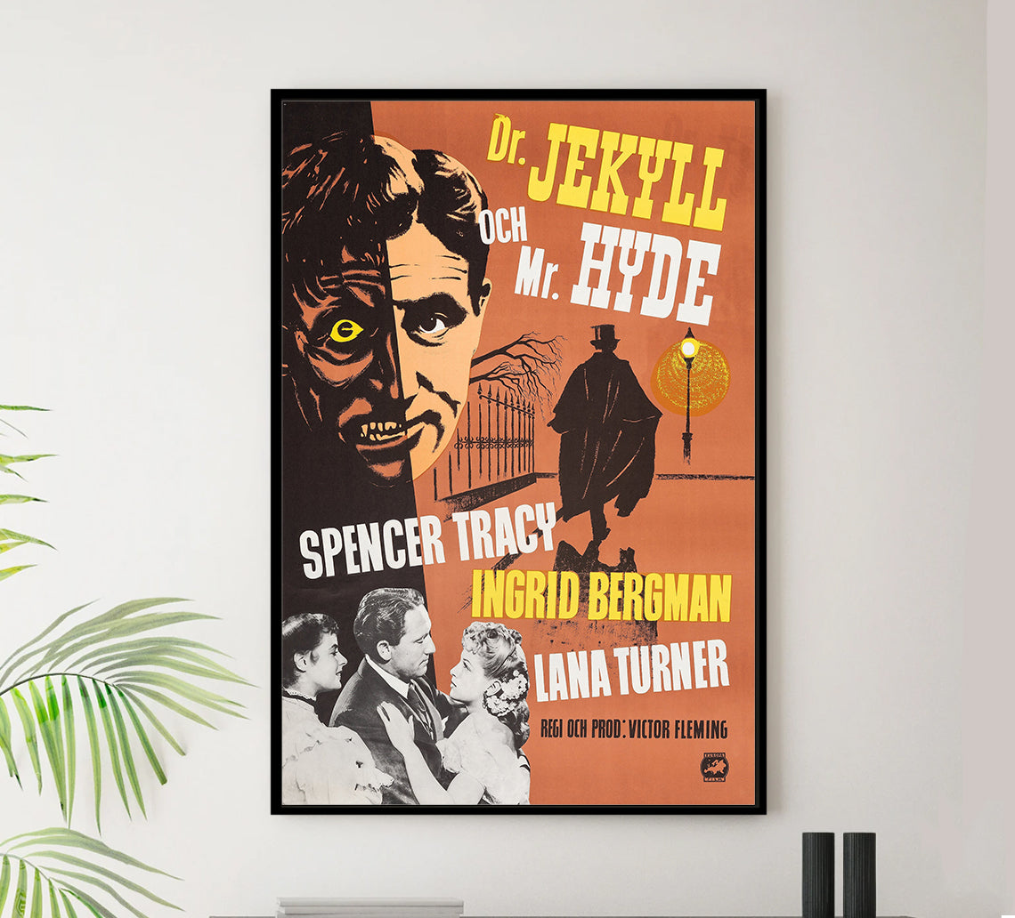 Dr. Jekyll and Mr. Hyde 1941 - Sweden - v1 - Classic Movie Poster