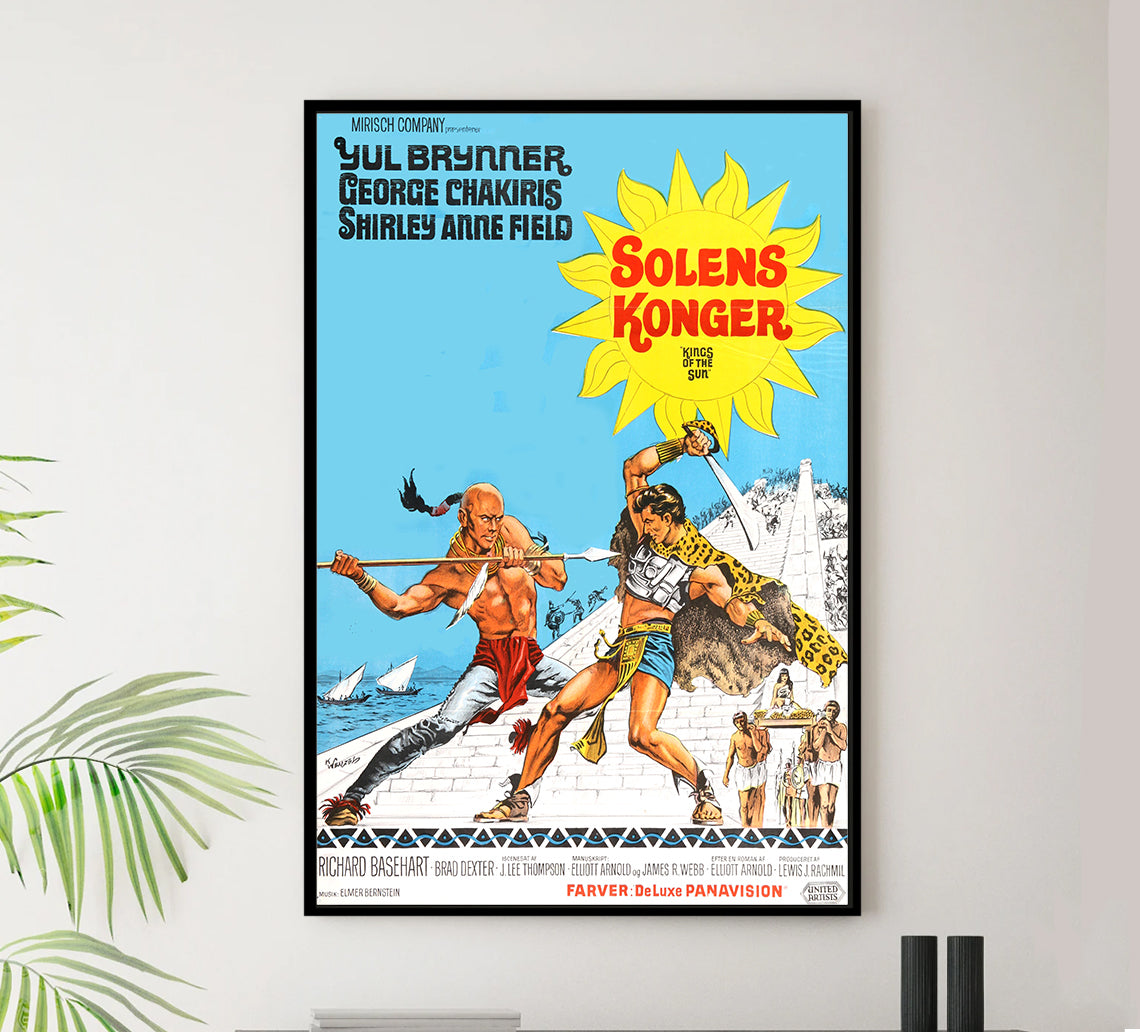 Kings of the Sun 1963 - Denmark - v1 - Classsic Movie Poster