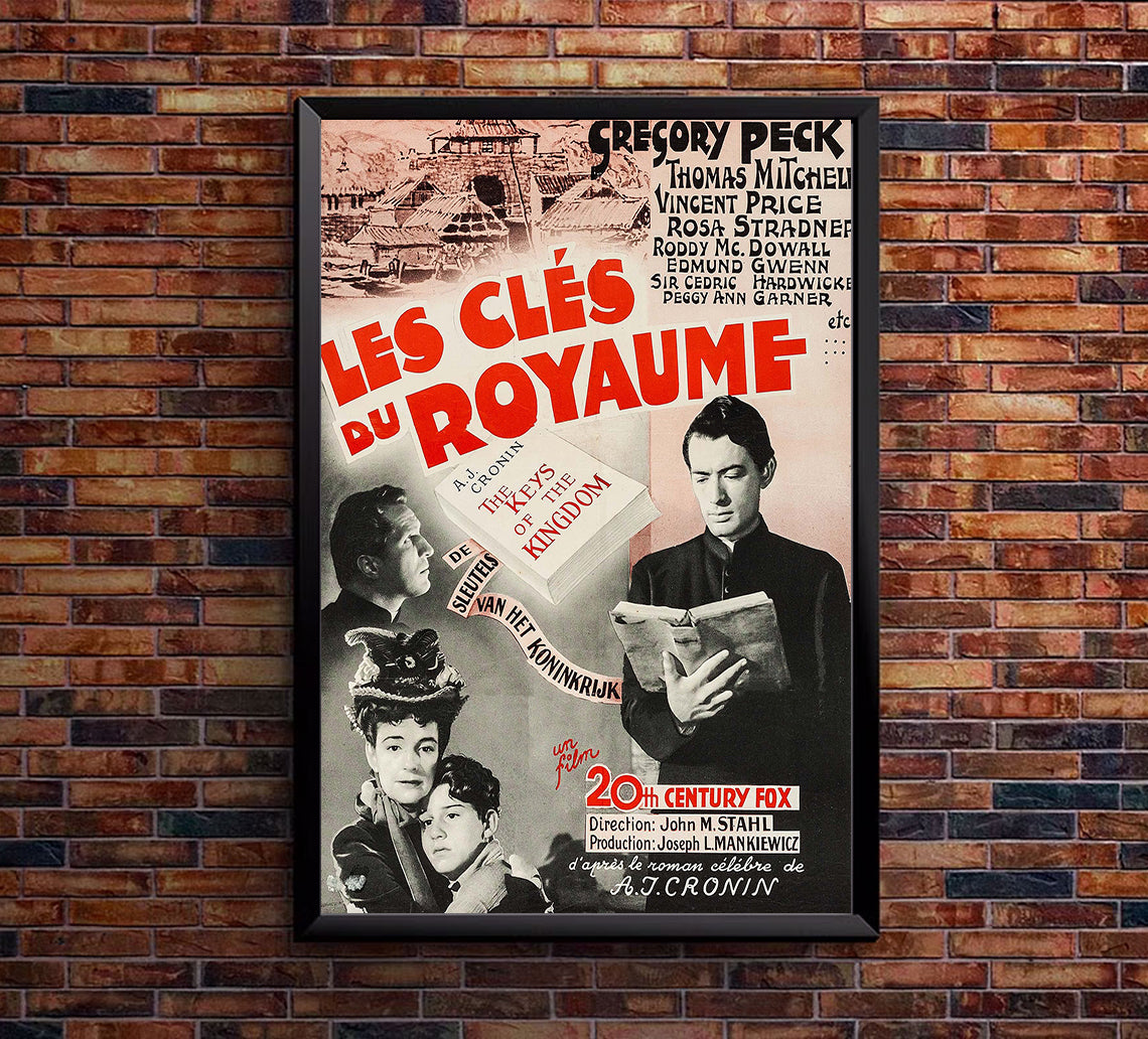 The Keys of the Kingdom 1944 - Belgium - v1 - Classic Movie Poster