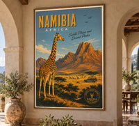 Africa - Namibia - Vintage Tourism Travel Poster