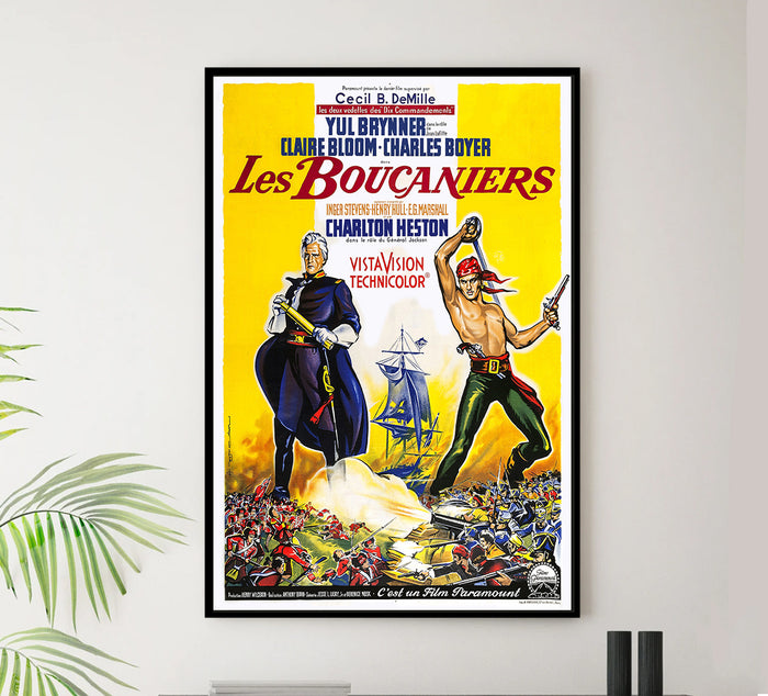 The Buccaneer 1958 - France - v1 - Classsic Movie Poster