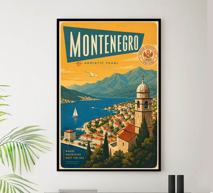 Montenegro - Tourism - v1 - Vintage Travel Poster