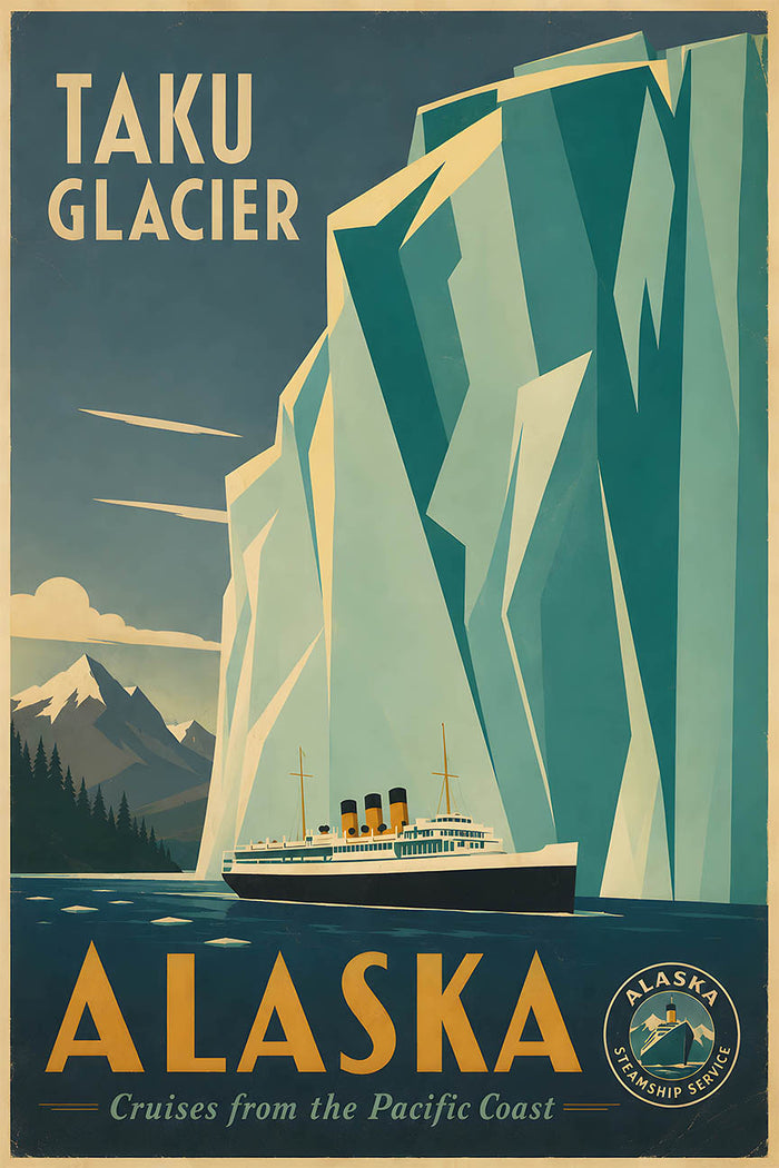 Alaska - Tourism - v1 - Vintage Travel Poster