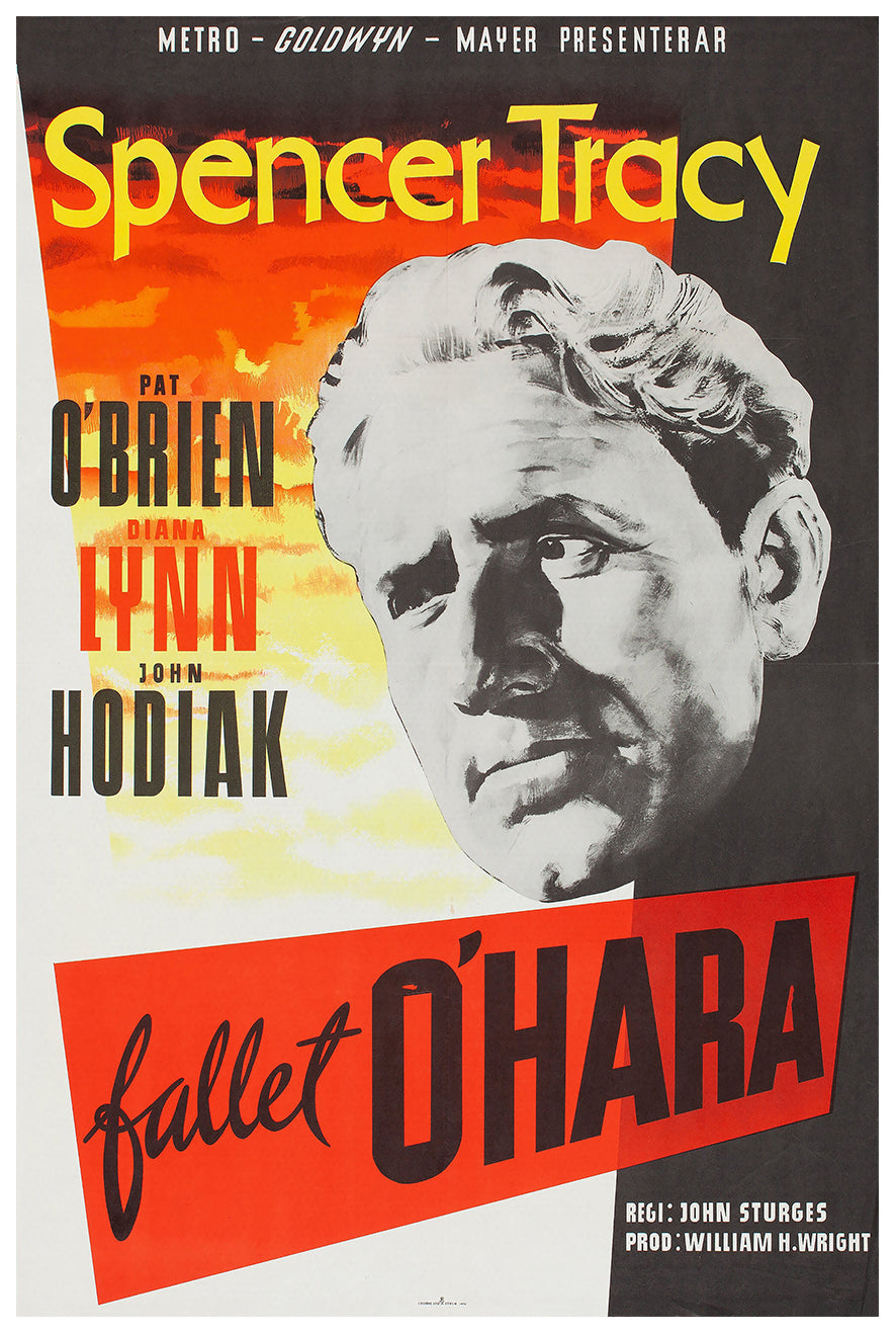 The People Against O'Hara 1951 - Sweden - v1 - Classic Movie Poster