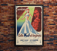Tonight and Every Night 1945 - Rita Hayworth - French - Classic Movie Poster