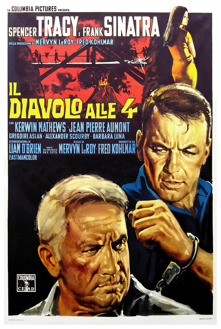 The Devil at 4 O'Clock 1961 - Italy - v1 - Classic Movie Poster