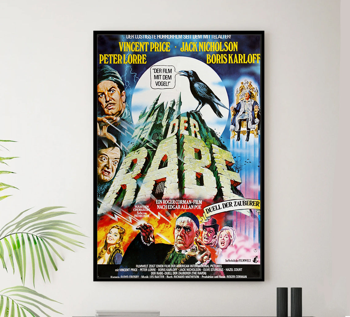 The Raven 1963 - Germany - v1 - Classic Movie Poster