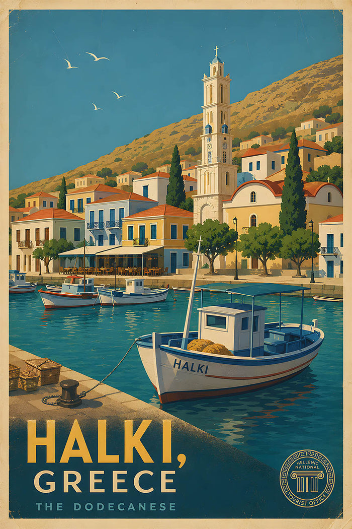 Greece 1 - Tourism - v1 - Vintage Travel Poster