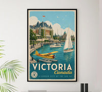 Canada- Victoria 1 - Vintage Tourism Travel Poster