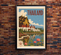 Thailand - Tourism - v1 - Vintage Travel Poster