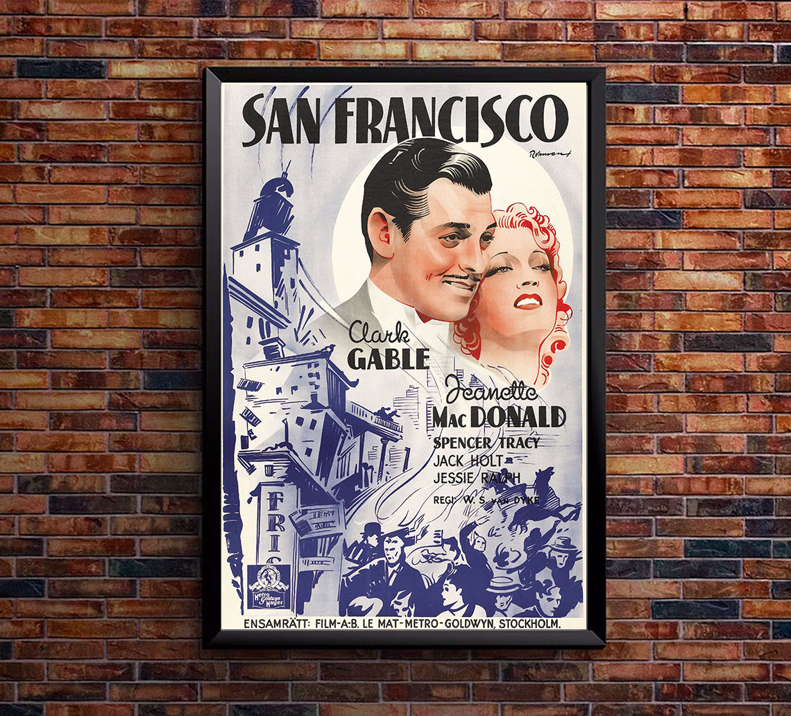 San Francisco 1936 - Sweden - v1 - Classic Movie Poster