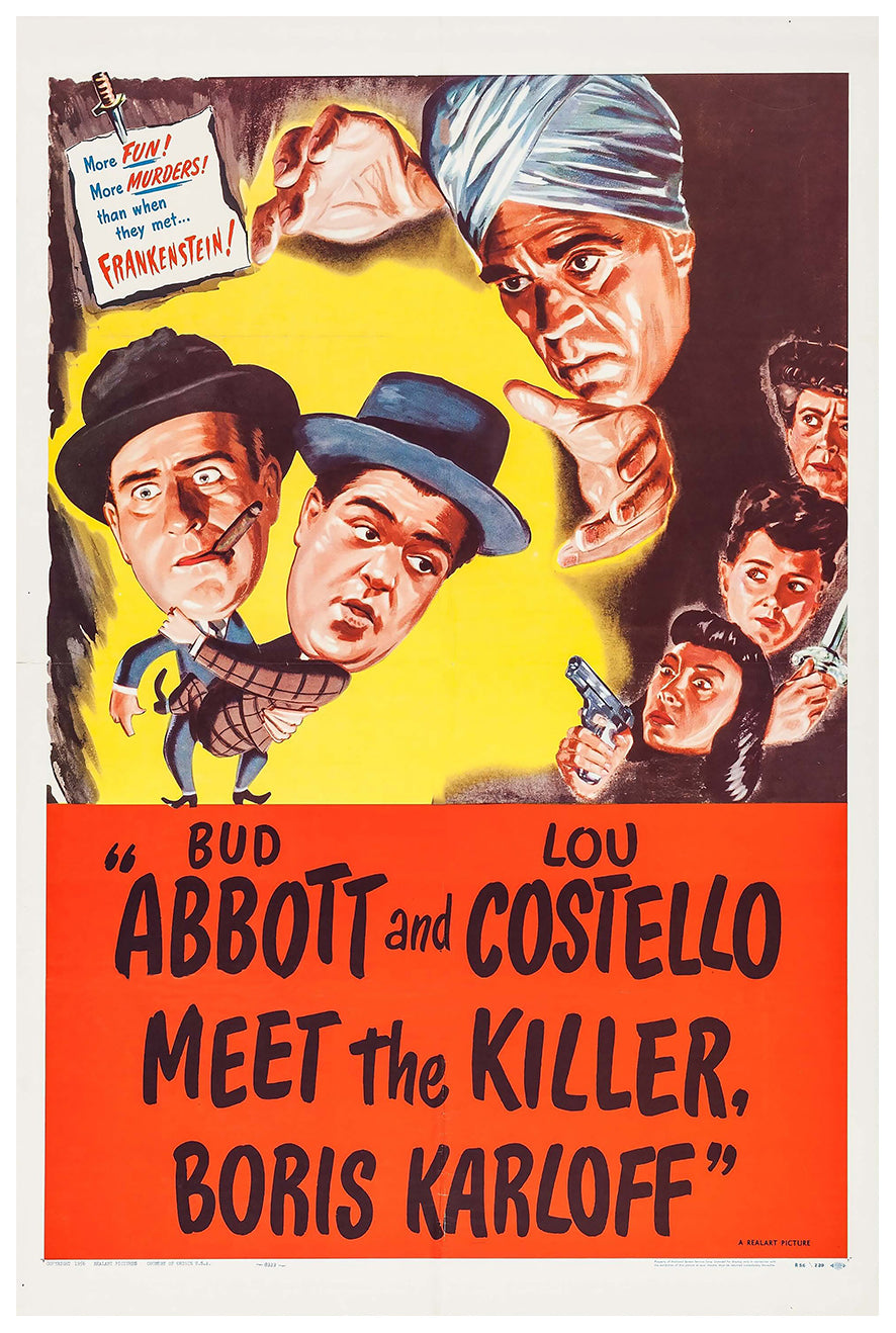 Abbott and Costello Meet the Killer 1949 - US - v3 - Classic Movie Poster