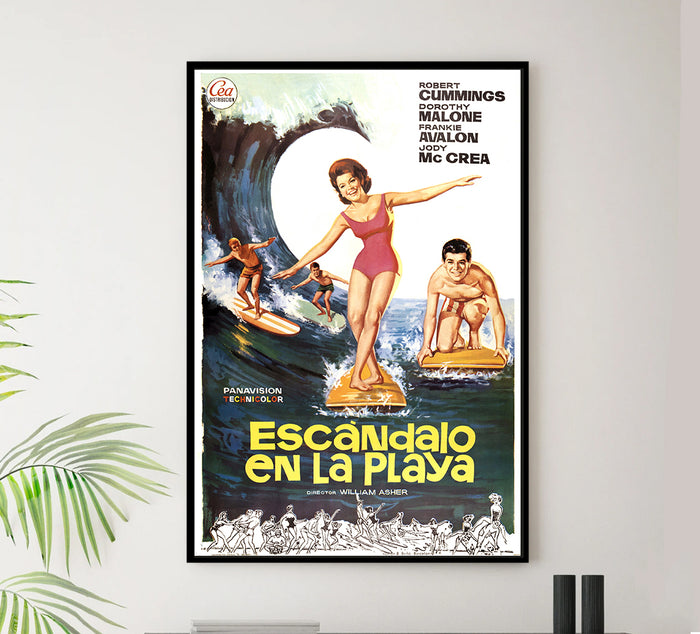 Beach Party 1963 - Spain - v1 - Classic Movie Poster